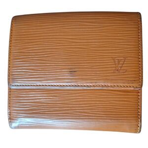 Louis Vuitton Epi Leather Wallet – Brown Bifold with Coin Pocket, Pre-Owned